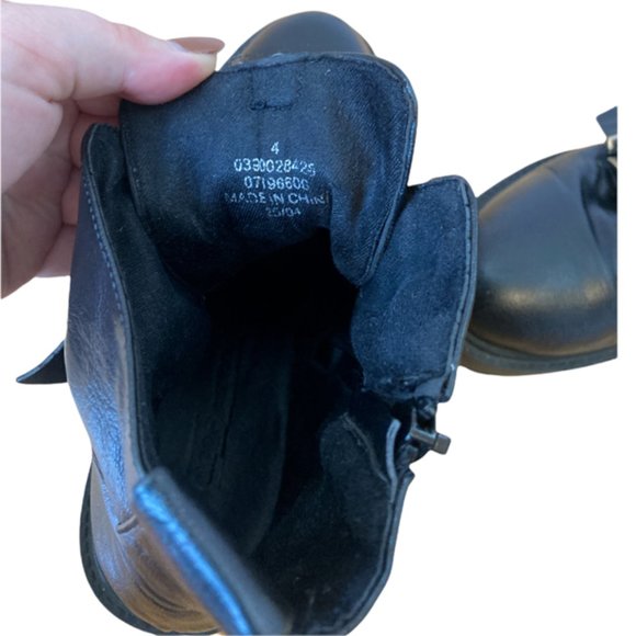 ASOS black buckle moto ankle boots - Picture 6 of 8